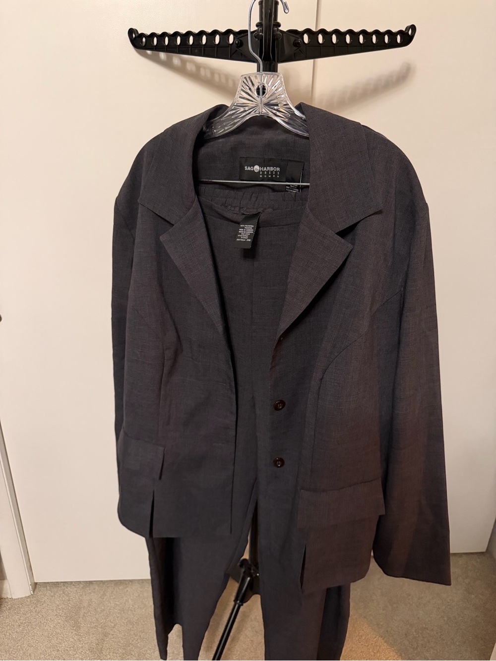 Sag Harbor Dark Charcoal Gray Women's Jacket